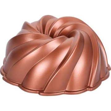 Moule à bundt KITCHISIMO 24 cm tourbillon/cuivré