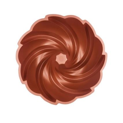 Moule à bundt KITCHISIMO 24 cm tourbillon/cuivré