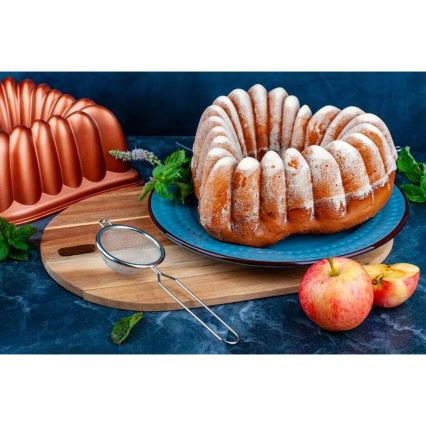 Moule à bundt KITCHISIMO en forme de cœur/cuivré