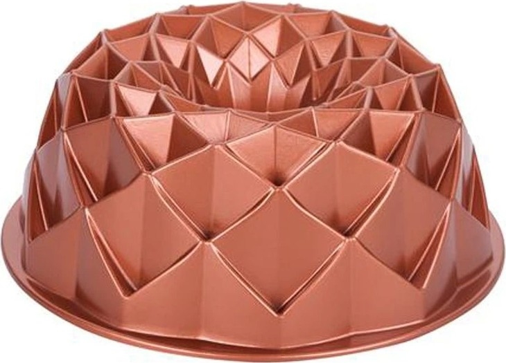 Moule à kouglof KITCHISIMO 24 cm diamant/cuivré
