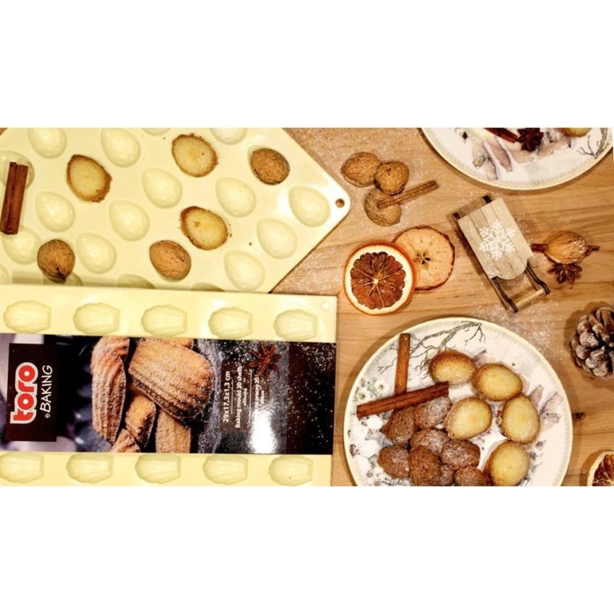 Moule à pâtisserie en silicone TORO, coloris crème