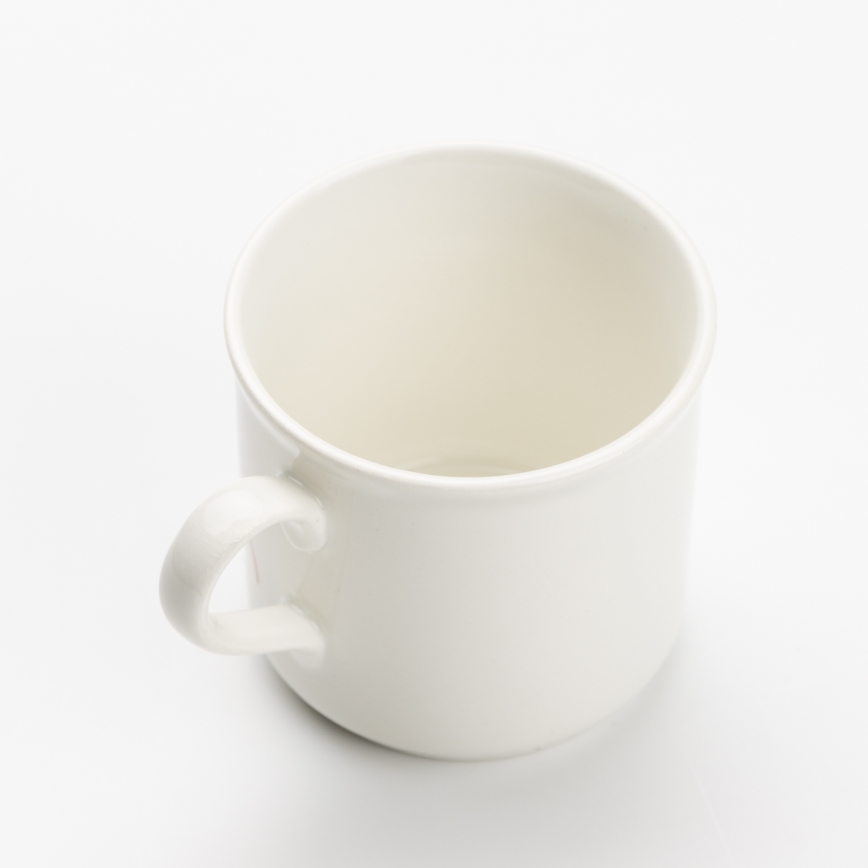 Mug en céramique avec impression blanche