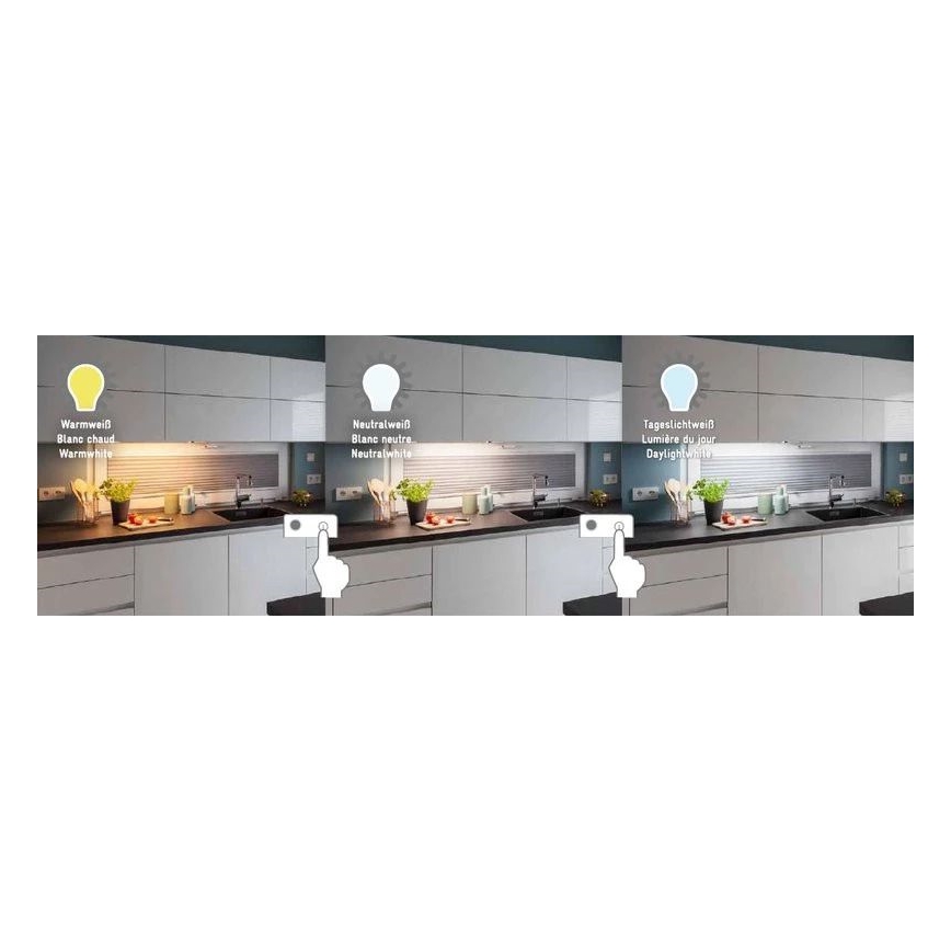 Müller-Licht - Réglette de cuisine avec détecteur CASSIA LED/8W/230V 3000/4000/6500K