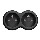 Multiprise 2 x 10 A noire