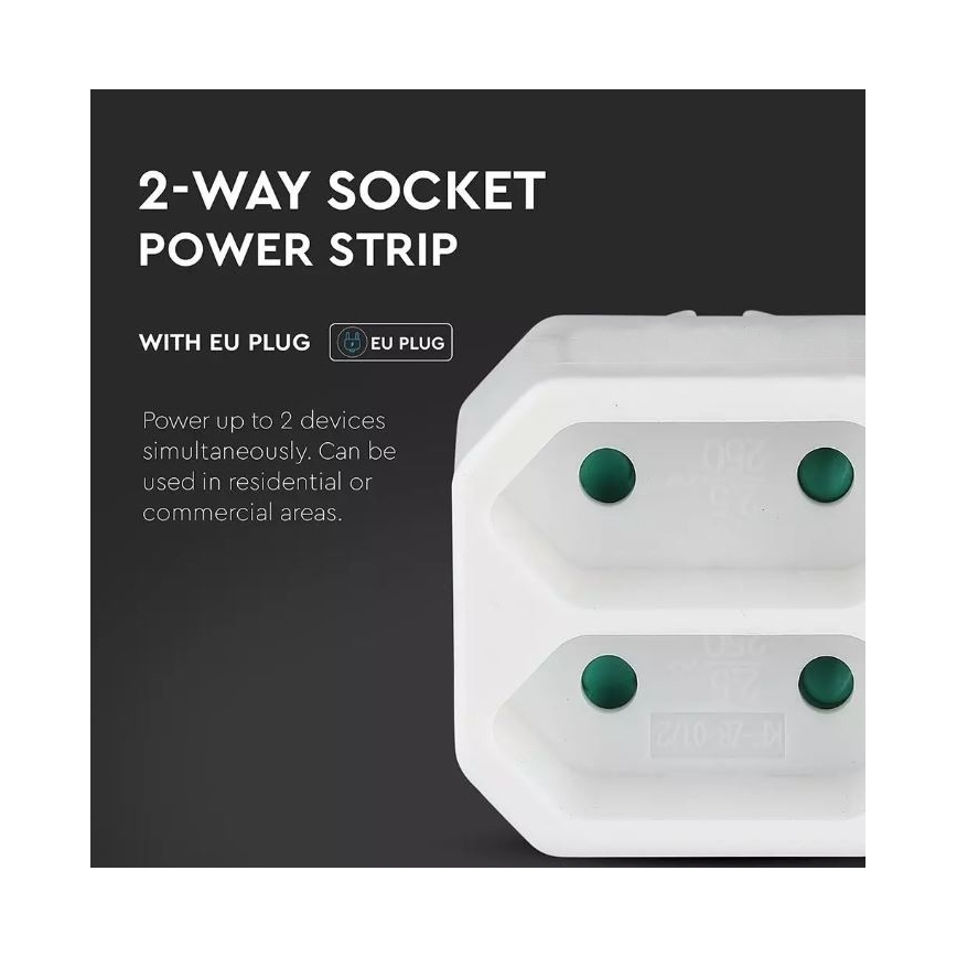 Multiprise 2x2,5A/230V