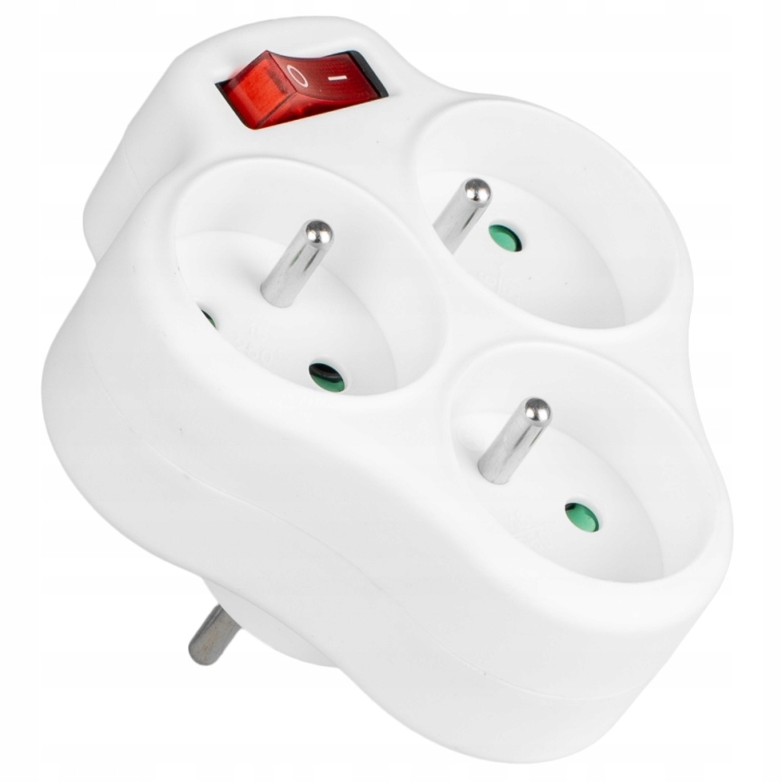 Multiprise 3 prises avec interrupteur