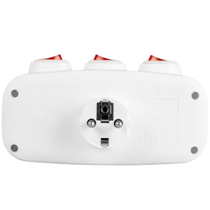 Multiprise 3 prises avec interrupteurs individuels