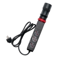 Multiprise à fixer sur le bureau, 3 prises Type E + 2x USB-A + 1x USB-C, 1,5 m, noir