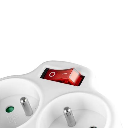 Multiprise avec interrupteur 2 prises + USB-C + USB-A