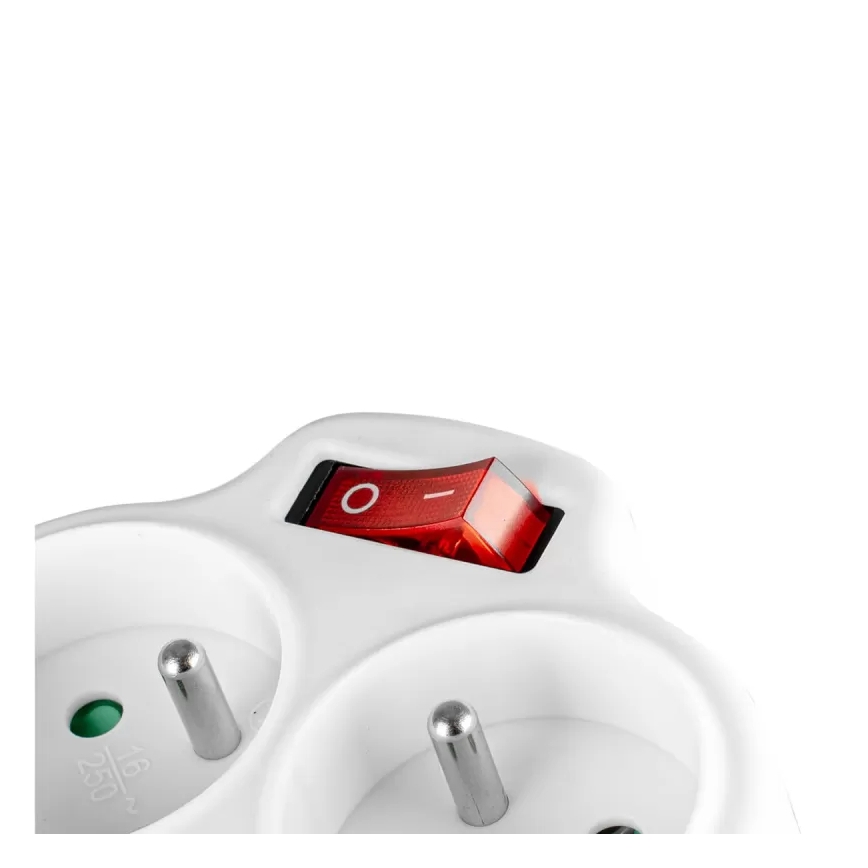 Multiprise avec interrupteur 2 prises + USB-C + USB-A