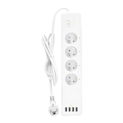 Multiprise avec interrupteur SMART 1,8 m 4Z + 4xUSB Wi-Fi Tuya