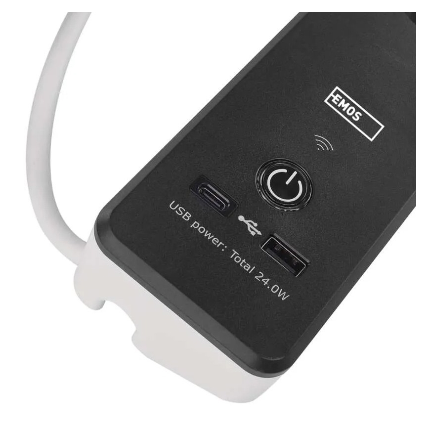 Multiprise intelligente avec interrupteur GoSmart 4 prises + 1x USB-A + 1x USB-C 2 m Wi-Fi Tuya
