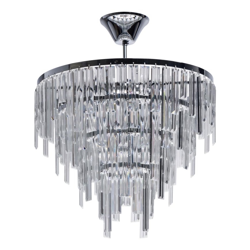 MW-LIGHT - Luste en cristal avec tige CRYSTAL 5xE14/60W/230V