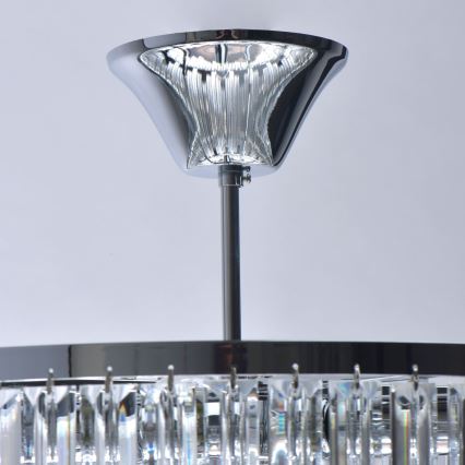 MW-LIGHT - Luste en cristal avec tige CRYSTAL 5xE14/60W/230V
