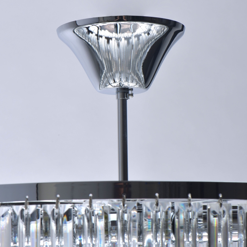 MW-LIGHT - Luste en cristal avec tige CRYSTAL 5xE14/60W/230V