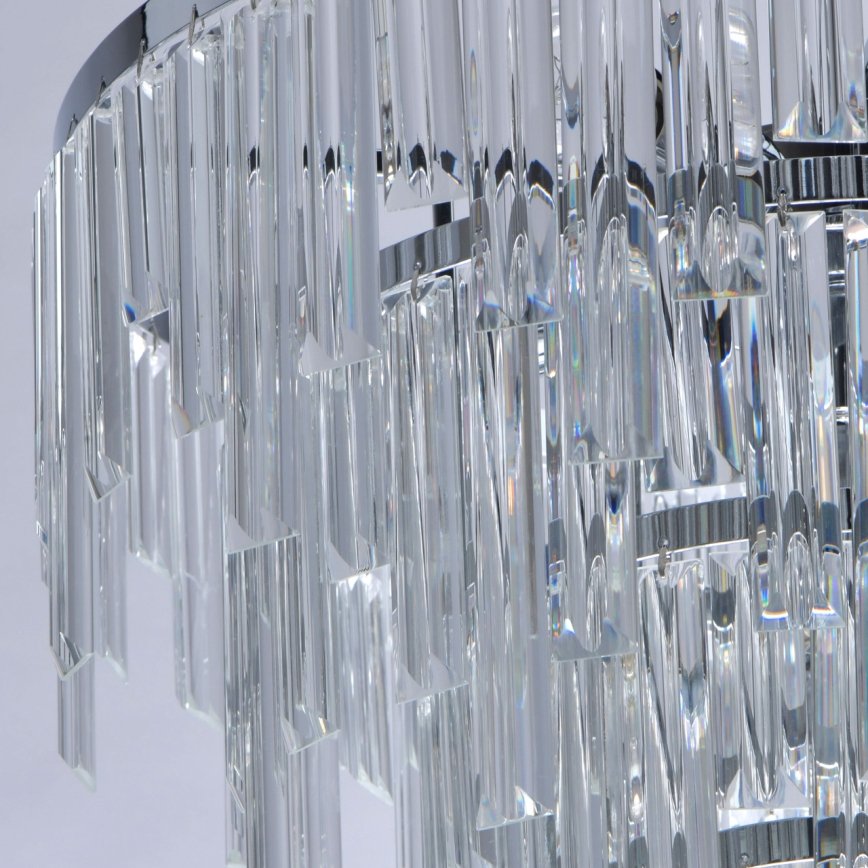 MW-LIGHT - Luste en cristal avec tige CRYSTAL 5xE14/60W/230V