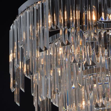 MW-LIGHT - Luste en cristal avec tige CRYSTAL 5xE14/60W/230V