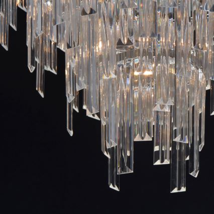 MW-LIGHT - Luste en cristal avec tige CRYSTAL 5xE14/60W/230V