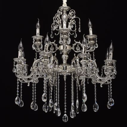 MW-LIGHT - Lustre en cristal avec fil CLASSIC 12xE14/40W/230V