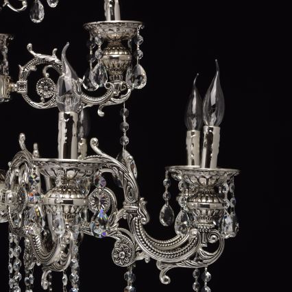 MW-LIGHT - Lustre en cristal avec fil CLASSIC 12xE14/40W/230V