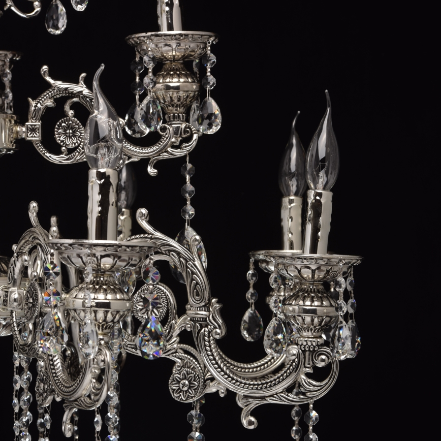 MW-LIGHT - Lustre en cristal avec fil CLASSIC 12xE14/40W/230V