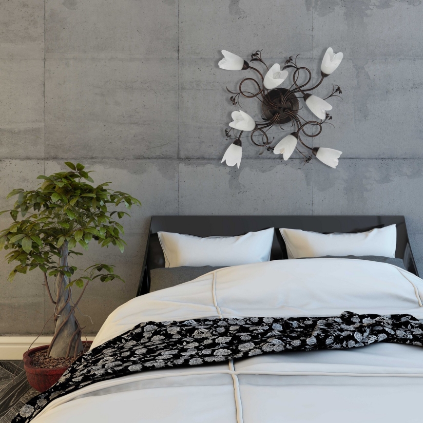 MW-LIGHT - Plafonnier COUNTRY 8xE14/40W/230V