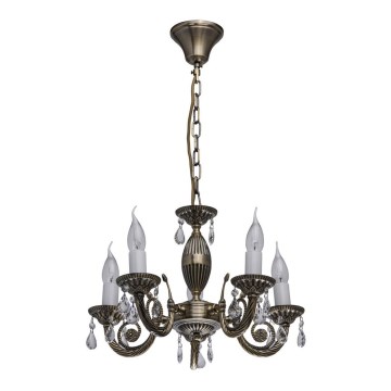 MW-LIGHT - Suspension avec chaîne CLASSIC AURORA 5xE14/60W/230V