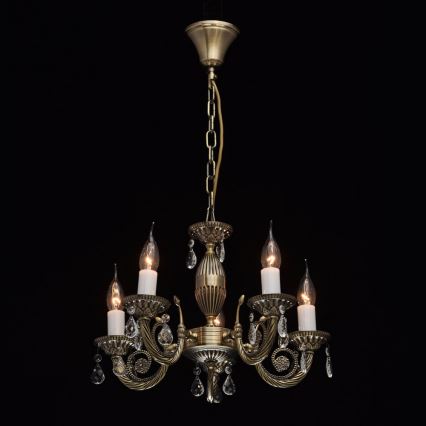 MW-LIGHT - Suspension avec chaîne CLASSIC AURORA 5xE14/60W/230V