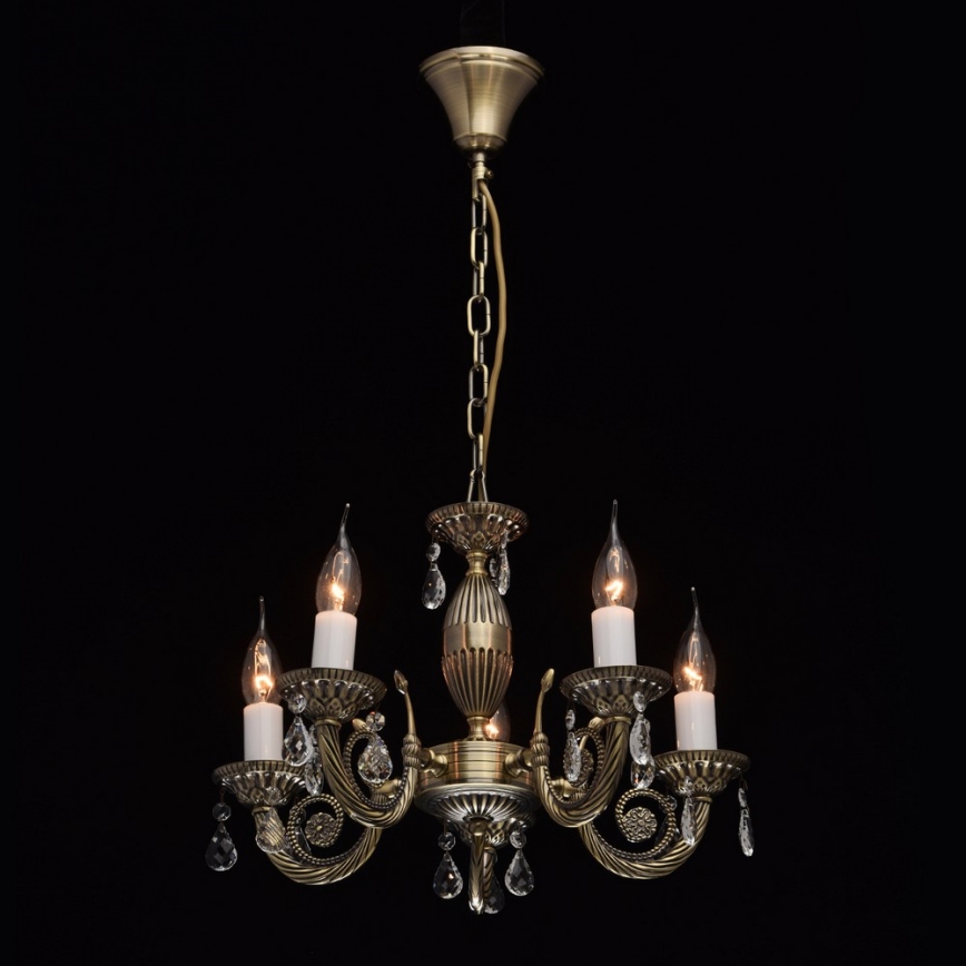 MW-LIGHT - Suspension avec chaîne CLASSIC AURORA 5xE14/60W/230V