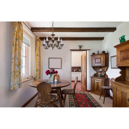 MW-LIGHT - Suspension avec chaîne CLASSIC AURORA 5xE14/60W/230V