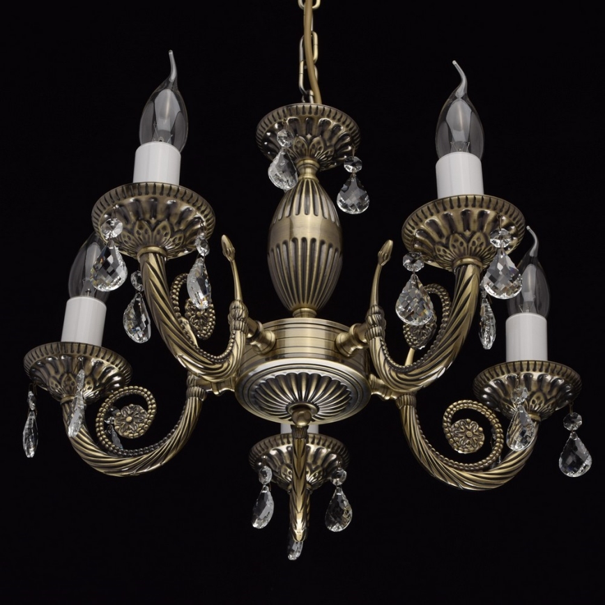 MW-LIGHT - Suspension avec chaîne CLASSIC AURORA 5xE14/60W/230V