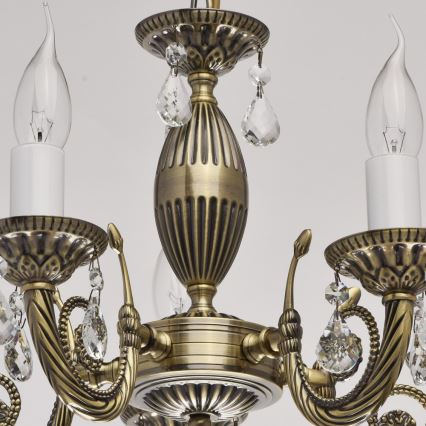 MW-LIGHT - Suspension avec chaîne CLASSIC AURORA 5xE14/60W/230V