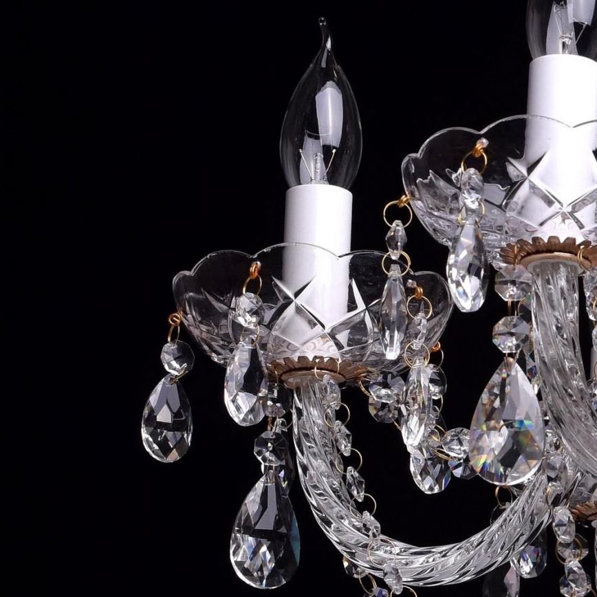 MW-LIGHT - Suspension avec chaîne CRYSTAL 6xE14/60W/230V