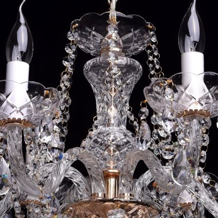 MW-LIGHT - Suspension avec chaîne CRYSTAL 6xE14/60W/230V