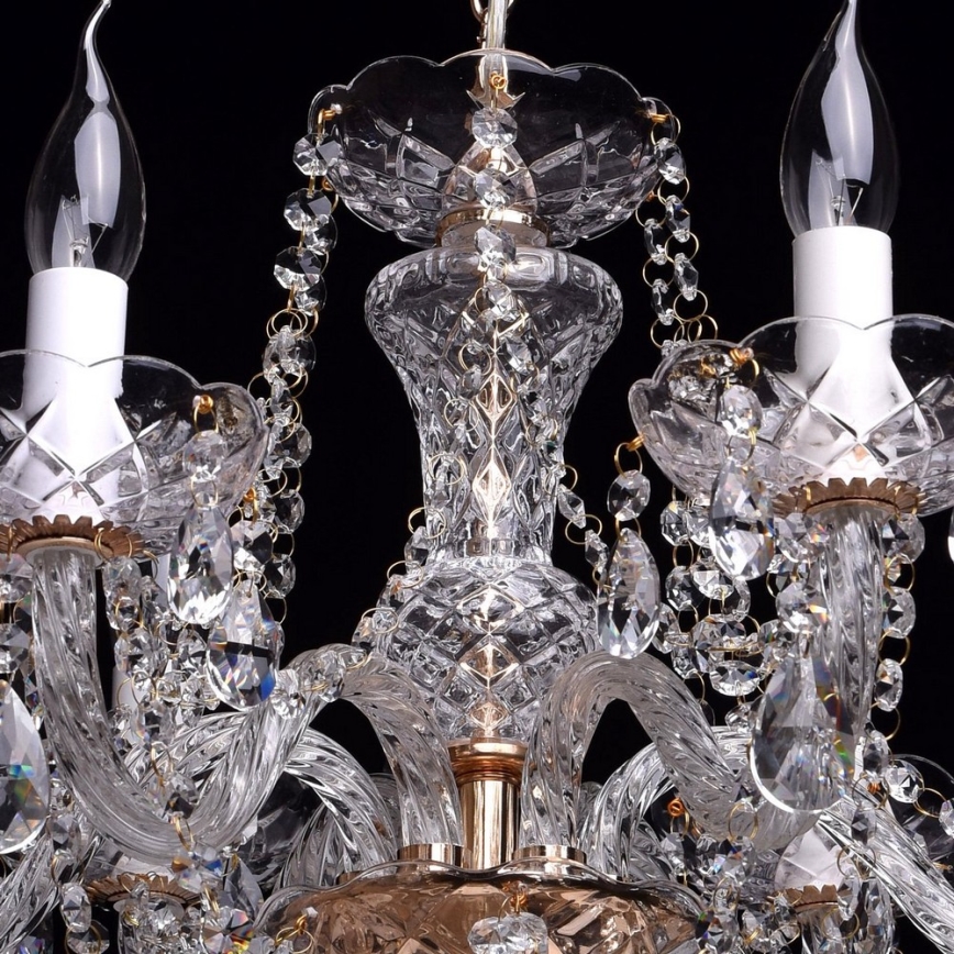 MW-LIGHT - Suspension avec chaîne CRYSTAL 6xE14/60W/230V