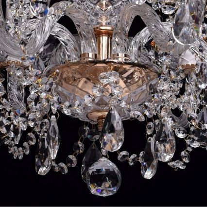 MW-LIGHT - Suspension avec chaîne CRYSTAL 6xE14/60W/230V