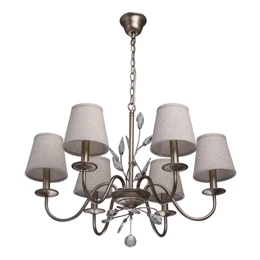 MW-LIGHT - Suspension avec chaîne ELEGANCE 6xE14/60W/230V