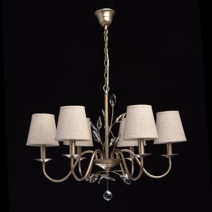 MW-LIGHT - Suspension avec chaîne ELEGANCE 6xE14/60W/230V