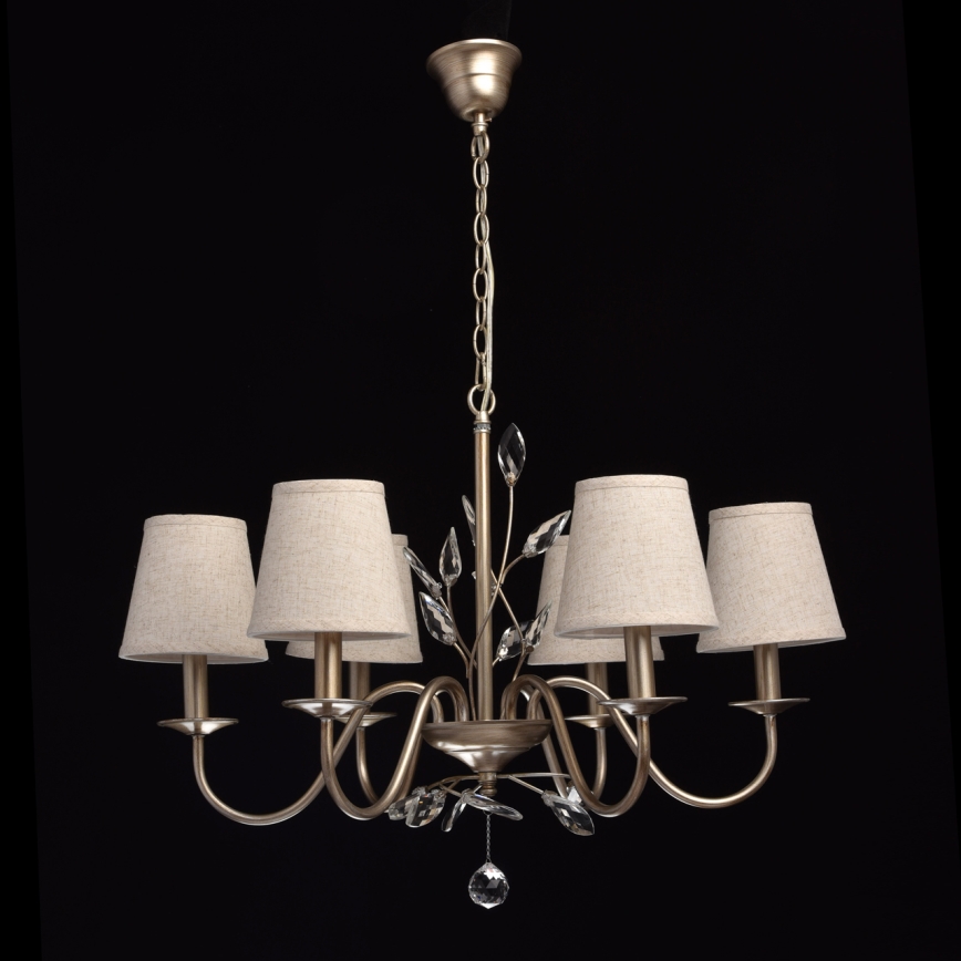 MW-LIGHT - Suspension avec chaîne ELEGANCE 6xE14/60W/230V