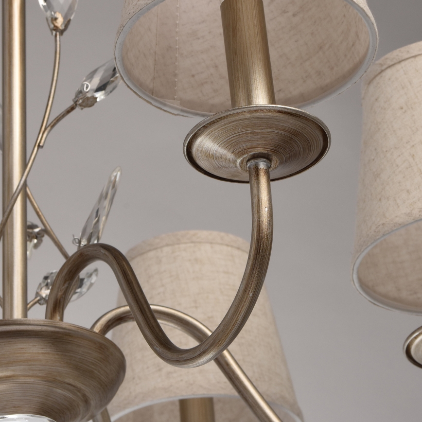 MW-LIGHT - Suspension avec chaîne ELEGANCE 6xE14/60W/230V