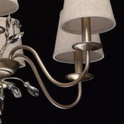 MW-LIGHT - Suspension avec chaîne ELEGANCE 6xE14/60W/230V