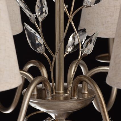 MW-LIGHT - Suspension avec chaîne ELEGANCE 6xE14/60W/230V