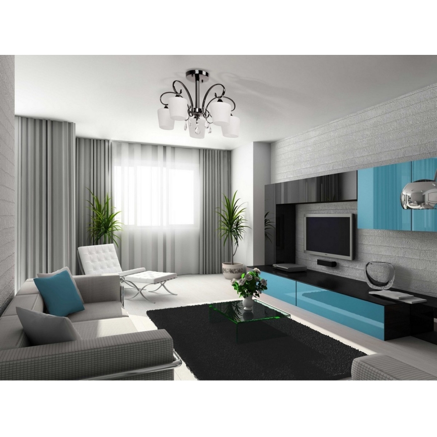 MW-LIGHT - Suspension avec tige PORTO 5xE27/60W/230V