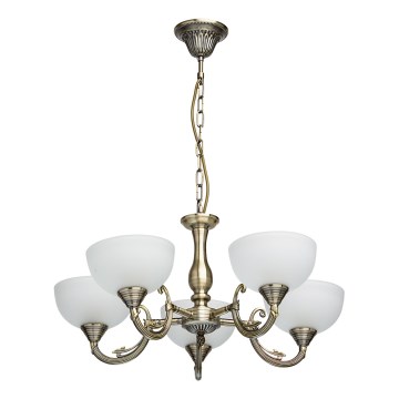 MW-LIGHT - Suspension sur chaîne CLASSIC 5xE27/60W/230V