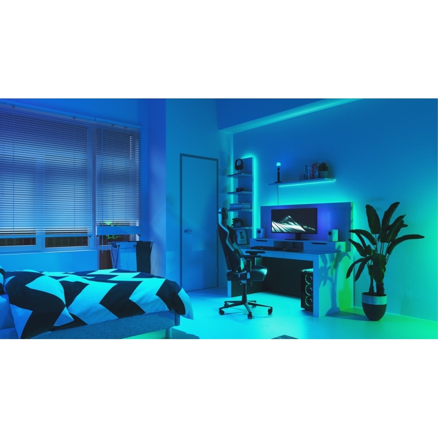 Nanoleaf - LOT 3x LED RGB Ampoule à intensité variable ESSENTIAL A60 E27/9W/230V