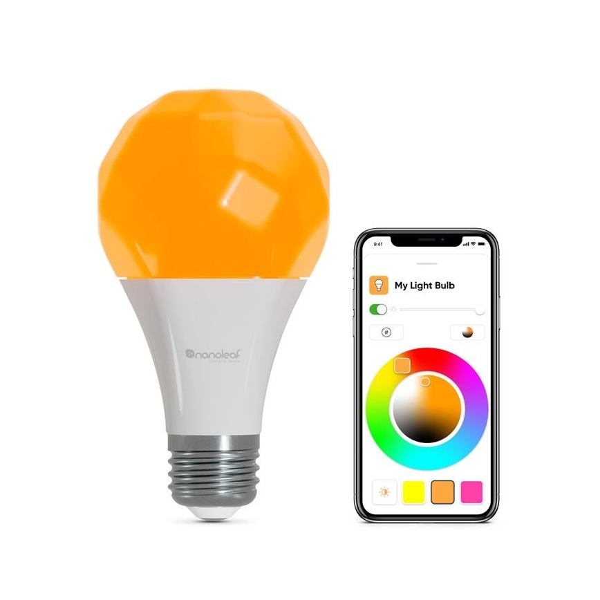Nanoleaf - LOT 3x LED RGB Ampoule à intensité variable ESSENTIAL A60 E27/9W/230V