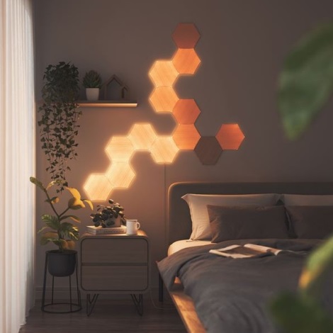 Panneau LED Hexagonal Gaming Murale Lampe - 3 Pcs Smart