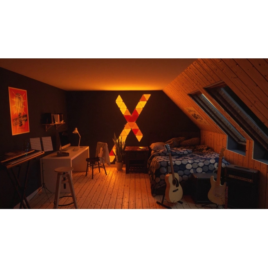 Nanoleaf - SET 9x Panneau dimmable LED RGB RHYTHM LED/2W/230V Wi-Fi