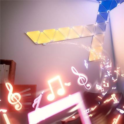 Nanoleaf - SET 15x Panneau dimmable LED RGB RHYTHM LED/2W/230V Wi-Fi