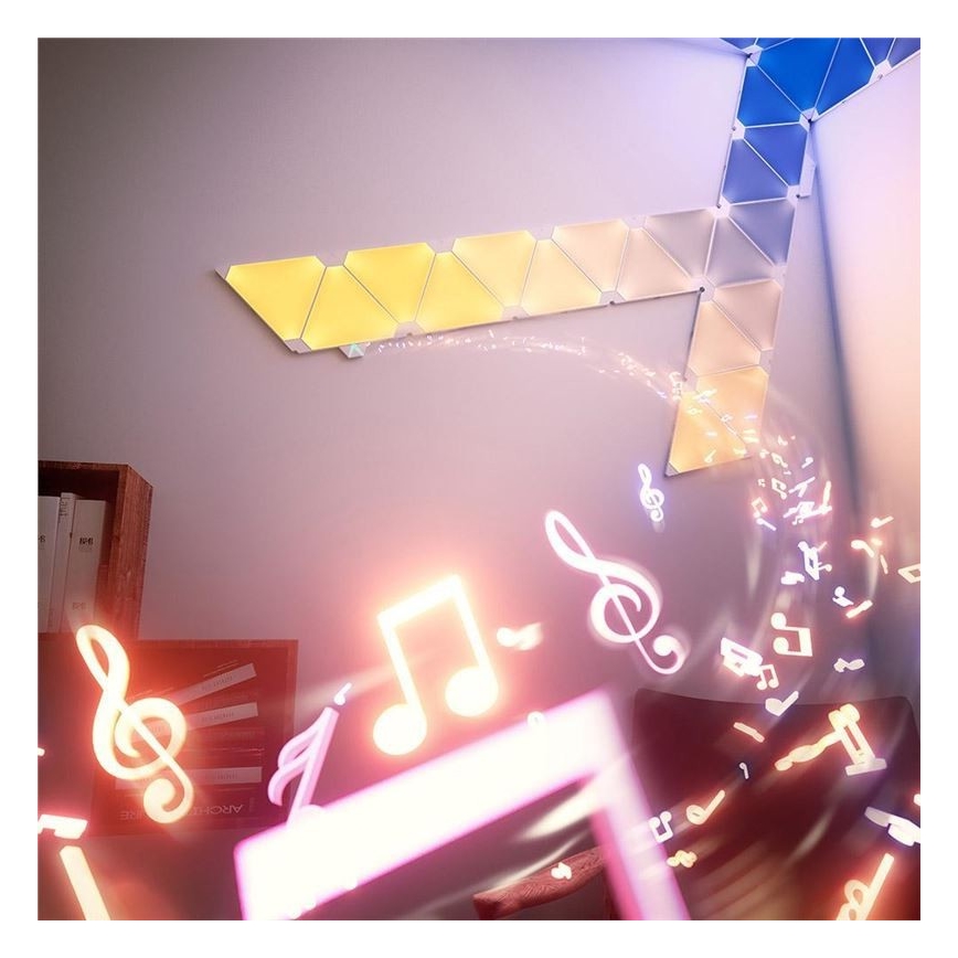 Nanoleaf - SET 15x Panneau dimmable LED RGB RHYTHM LED/2W/230V Wi-Fi
